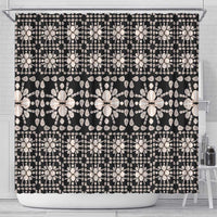Aloha Hawaii Shell Quilt Shower Curtain Seamless Style - Polynesian Pride