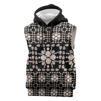 Aloha Hawaii Shell Quilt Sleeveless Hoodie Seamless Style - Polynesian Pride