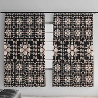 Aloha Hawaii Shell Quilt Window Curtain Seamless Style - Polynesian Pride