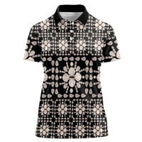 Aloha Hawaii Shell Quilt Women Polo Shirt Seamless Style - Polynesian Pride