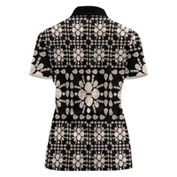 Aloha Hawaii Shell Quilt Women Polo Shirt Seamless Style - Polynesian Pride