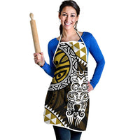 Yellow Aotearoa Niho Taniwha Apron Maori Mythology Tooth - Taniko Motifs LT14 - Polynesian Pride
