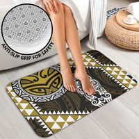 Yellow Aotearoa Niho Taniwha Bathroom Set Maori Mythology Tooth - Taniko Motifs LT14 - Polynesian Pride