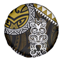 Yellow Aotearoa Niho Taniwha Spare Tire Cover Maori Mythology Tooth - Taniko Motifs LT14 - Polynesian Pride