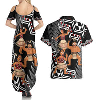 Aotearoa Kapa Haka Couples Matching Summer Maxi Dress and Hawaiian Shirt 2025 Festival - Traditional Maori Dance LT14 - Polynesian Pride