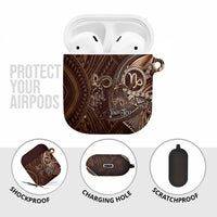 Personalised Polynesia Zodiac Capricorn AirPods Case Galaxy Polynesian Pattern Chest Tattoo Style
