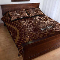 Personalised Polynesia Zodiac Capricorn Quilt Bed Set Galaxy Polynesian Pattern Chest Tattoo Style