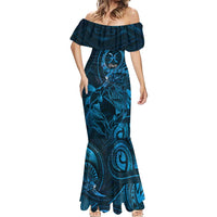 Personalised Polynesia Zodiac Pisces Mermaid Dress Galaxy Polynesian Pattern Chest Tattoo Style