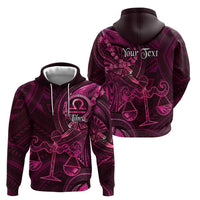 Personalised Polynesia Zodiac Libra Hoodie Galaxy Polynesian Pattern Chest Tattoo Style