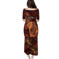 Personalised Polynesia Zodiac Leo Family Matching Puletasi and Hawaiian Shirt Galaxy Polynesian Pattern Chest Tattoo Style