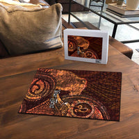 Personalised Polynesia Zodiac Leo Puzzle Galaxy Polynesian Pattern Chest Tattoo Style
