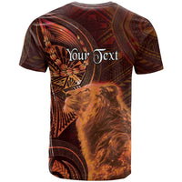 Personalised Polynesia Zodiac Leo T Shirt Galaxy Polynesian Pattern Chest Tattoo Style