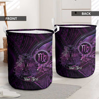 Personalised Polynesia Zodiac Virgo Laundry Basket Galaxy Polynesian Pattern Chest Tattoo Style
