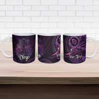 Personalised Polynesia Zodiac Virgo Ceramic Mug Galaxy Polynesian Pattern Chest Tattoo Style
