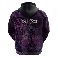 Personalised Polynesia Zodiac Virgo Hoodie Galaxy Polynesian Pattern Chest Tattoo Style