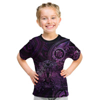 Personalised Polynesia Zodiac Virgo Kid T Shirt Galaxy Polynesian Pattern Chest Tattoo Style