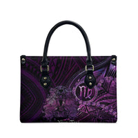 Personalised Polynesia Zodiac Virgo Leather Bag Galaxy Polynesian Pattern Chest Tattoo Style