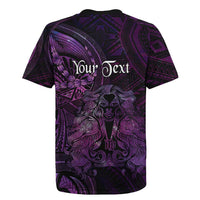 Personalised Polynesia Zodiac Virgo Rugby Jersey Galaxy Polynesian Pattern Chest Tattoo Style