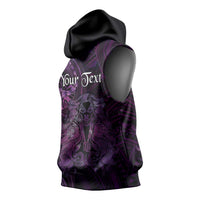 Personalised Polynesia Zodiac Virgo Sleeveless Hoodie Galaxy Polynesian Pattern Chest Tattoo Style