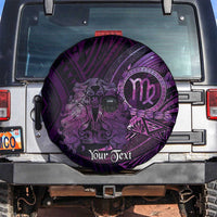 Personalised Polynesia Zodiac Virgo Spare Tire Cover Galaxy Polynesian Pattern Chest Tattoo Style
