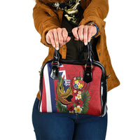 Hawaii And Tonga Shoulder Handbag Shark Tattoo With Tongan Coat Of Arms