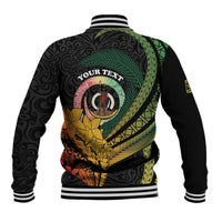 Personalised Vanuatu Independence Day Baseball Jacket July 30 Pig Tusk Long God Yumi Stanap LT14 - Polynesian Pride