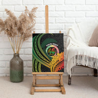 Personalised Vanuatu Independence Day Canvas Wall Art July 30 Pig Tusk Long God Yumi Stanap LT14 - Polynesian Pride