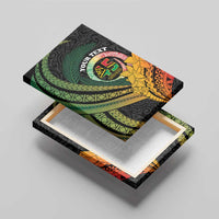 Personalised Vanuatu Independence Day Canvas Wall Art July 30 Pig Tusk Long God Yumi Stanap