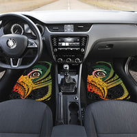 Personalised Vanuatu Independence Day Car Mats July 30 Pig Tusk Long God Yumi Stanap LT14 Set 2pcs - Front Black - Polynesian Pride
