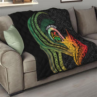 Personalised Vanuatu Independence Day Quilt July 30 Pig Tusk Long God Yumi Stanap LT14 - Polynesian Pride