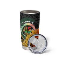Personalised Vanuatu Independence Day Tumbler Cup July 30 Pig Tusk Long God Yumi Stanap LT14 - Polynesian Pride