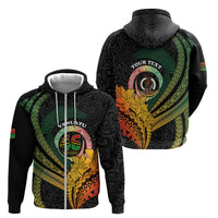 Personalised Vanuatu Independence Day Zip Hoodie July 30 Pig Tusk Long God Yumi Stanap LT14 - Polynesian Pride