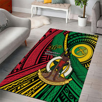 Halo Vanuatu Area Rug Happy 46th Independence Anniversary LT14 - Polynesian Pride