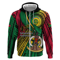Halo Vanuatu Hoodie Happy 46th Independence Anniversary LT14 - Polynesian Pride