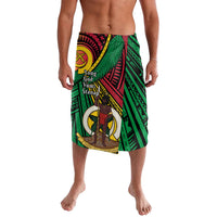 Halo Vanuatu Lavalava Happy 46th Independence Anniversary LT14 Black - Polynesian Pride