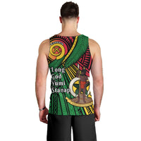 Halo Vanuatu Men Tank Top Happy 46th Independence Anniversary LT14 - Polynesian Pride