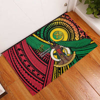 Halo Vanuatu Rubber Doormat Happy 46th Independence Anniversary LT14 - Polynesian Pride