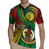 Halo Vanuatu Rugby Jersey Happy 46th Independence Anniversary LT14 - Polynesian Pride