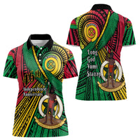 Halo Vanuatu Women Polo Shirt Happy 45th Independence Anniversary