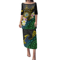 Lalawigan ng Palawan Family Matching Puletasi and Hawaiian Shirt Philippines Province Land of Promise LT14 Mom's Dress Black - Polynesian Pride
