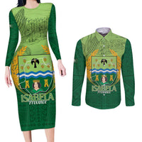 Isabela Philippines Couples Matching Long Sleeve Bodycon Dress and Long Sleeve Button Shirt Queen Province Of The North