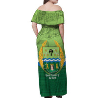 Isabela Philippines Family Matching Off Shoulder Maxi Dress and Hawaiian Shirt Queen Province Of The North LT14 - Polynesian Pride
