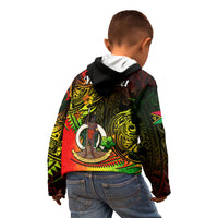 Personalised Vanuatu Kid Hoodie Reggae Polynesia Long God Yumi Stanap LT14 - Polynesian Pride