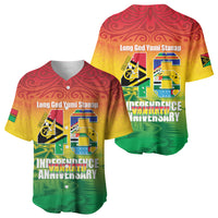Vanuatu Indipendens Dei Baseball Jersey Yumi 46th Independence Anniversary