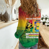 Vanuatu Indipendens Dei Women Casual Shirt Yumi 46th Independence Anniversary
