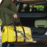 Bellbird New Zealand Travel Bag Korimako Kowhai Maori Pattern