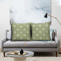 Vesuvian Green Palaka Quilt Hawaii Pillow Cover Traditional Hawaii-plaid Pattern - Polynesian Pride