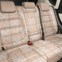 Beige Palaka Quilt Hawaii Back Car Seat Cover Traditional Hawaii-plaid Pattern LT14 - Polynesian Pride