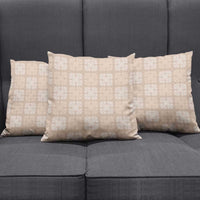 Beige Palaka Quilt Hawaii Pillow Cover Traditional Hawaii-plaid Pattern - Polynesian Pride