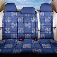 Royal Blue Palaka Quilt Hawaii Back Car Seat Cover Traditional Hawaii-plaid Pattern - Polynesian Pride